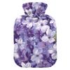 2 L Hot Water Bottle Whimsical Floral Hot Water Bottle with Cover Soft Velvet Hot Water Bag for Pain Relief Hot Water Bottle for Winter Bed for Hands view 1