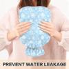 1 L Hot Water Bottle Christmas Snowflakes Hot Water Bottle with Cover Soft Velvet Hot Water Bag for Pain Relief Small Hot Water Bottle for Kids Adult view 4