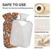 1 L Hot Water Bottle Cat with Big Eyes Hot Water Bottle with Cover Soft Velvet Hot Water Bag for Pain Relief Small Hot Water Bottle for Kids Adult view 3