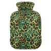 1 L Hot Water Bottle Leopard Print Skin Animal Hot Water Bottle with Cover Soft Velvet Hot Water Bag for Pain Relief Small Hot Water Bottle for Kids Adult view 1