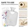 2 L Hot Water Bottle Cartoon Unicorn Rainbow Hot Water Bottle with Cover Soft Velvet Hot Water Bag for Pain Relief Hot Water Bottle for Winter Bed for Hands view 3