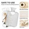2 L Hot Water Bottle Cicadas and Flowers Hot Water Bottle with Cover Soft Velvet Hot Water Bag for Pain Relief Hot Water Bottle for Winter Bed for Hands view 3