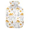 1 L Hot Water Bottle Duck and Line Hot Water Bottle with Cover Soft Velvet Hot Water Bag for Pain Relief Small Hot Water Bottle for Kids Adult view 1