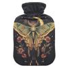2 L Hot Water Bottle Moth Hot Water Bottle with Cover Soft Velvet Hot Water Bag for Pain Relief Hot Water Bottle for Winter Bed for Hands view 1