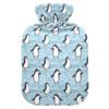 1 L Hot Water Bottle Cute Cartoon Penguin Dancing Hot Water Bottle with Cover Soft Velvet Hot Water Bag for Pain Relief Small Hot Water Bottle for Kids Adult view 1