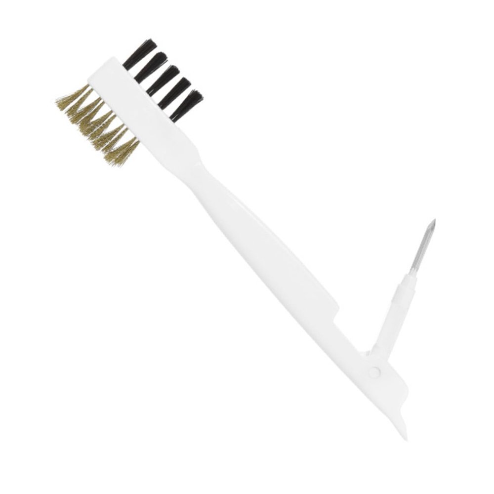 KOMBIUDA Gas Stove Cleaning Brush Brass Wire Scrub Brush for Kitchen Utensils Seam and Crevice Cleaner for Stoves Sinks Pots and Pans Essential Household Tool for Stubborn Stains