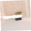 KOMBIUDA Gas Stove Cleaning Brush Brass Wire Scrub Brush for Kitchen Utensils Seam and Crevice Cleaner for Stoves Sinks Pots and Pans Essential Household Tool for Stubborn Stains view 2