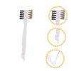 KOMBIUDA Gas Stove Cleaning Brush Brass Wire Scrub Brush for Kitchen Utensils Seam and Crevice Cleaner for Stoves Sinks Pots and Pans Essential Household Tool for Stubborn Stains view 3