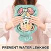 2 L Hot Water Bottle Colorful Bear Hot Water Bottle with Cover Soft Velvet Hot Water Bag for Pain Relief Hot Water Bottle for Winter Bed for Hands view 4