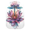 1 L Hot Water Bottle Dragonfly Hot Water Bottle with Cover Soft Velvet Hot Water Bag for Pain Relief Small Hot Water Bottle for Kids Adult view 1
