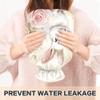 2 L Hot Water Bottle Rabbit and Roses Hot Water Bottle with Cover Soft Velvet Hot Water Bag for Pain Relief Hot Water Bottle for Winter Bed for Hands view 4