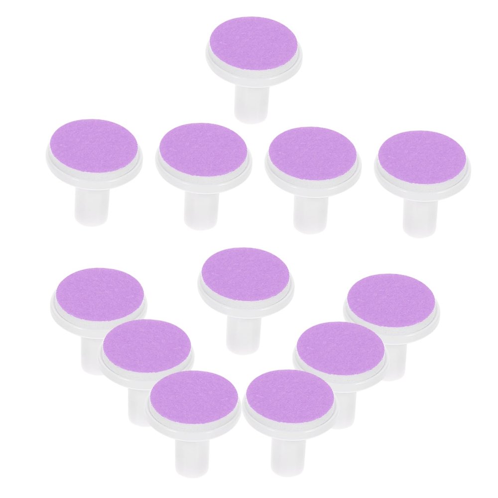 Healeved 12pcs Electric Nail Trimmer Pads Replacement Grinding Heads for Newborns Durable Boy Girl Nail File Accessories Easy to Use and Lightweight Design