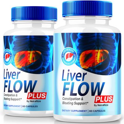 (2 Pack) Liver Flow Plus Capsules, Official Probiotics Formula for Gut Health, LiverFlow Plus Supplement for Digestive Wellness, Liver Flow + Detox Pills, Premium Pastillas Review (120 Capsules)