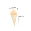 Anneome 50pcs Disposable Cones for Mini Ice Cream Charcuterie and Appetizers Rustic Food Presentation for Parties Catering and Restaurants view 2