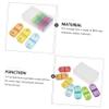 NOLITOY 2pcs Portable Medicine Organizer for Home Travel Compact Pill Case for Daily Medication Lightweight and Easy to Carry view 3