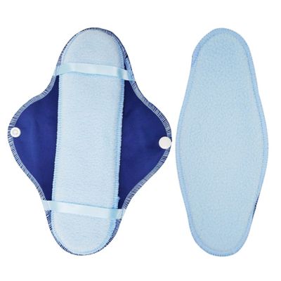 COOLHIYA 8pcs Period Underwear for Women Reusable Menstrual Pads Washable Foldable Breathable Plush Sanitary Towels Storage Bag