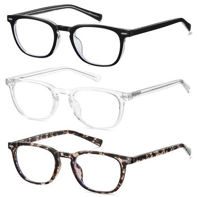 EYECEDAR 3-Pack Reading Glasses for Women Blue Light Blocking Metal Spring Hinges Adjustable Flexible Temples Eye Glasses Readers for Women 3.00