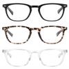 EYECEDAR 3-Pack Reading Glasses for Women Blue Light Blocking Metal Spring Hinges Adjustable Flexible Temples Eye Glasses Readers for Women 3.00 view 3