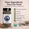 100% Gourmet Organic Chia Seeds USDA Organic & Kosher Certified Black Chia Seeds for Chia Pudding, Smoothies & Overnight Recipes High Fiber, Plant-Based Omega-3 Non-GMO, Gluten Free Resealable Jar view 2