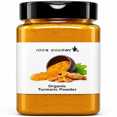 100% Gourmet Organic Turmeric Powder Golden Milk, Turmeric Tea & Cooking Spice, Warm Earthy Flavor, USDA Organic & Kosher Certified, Packed in USA
