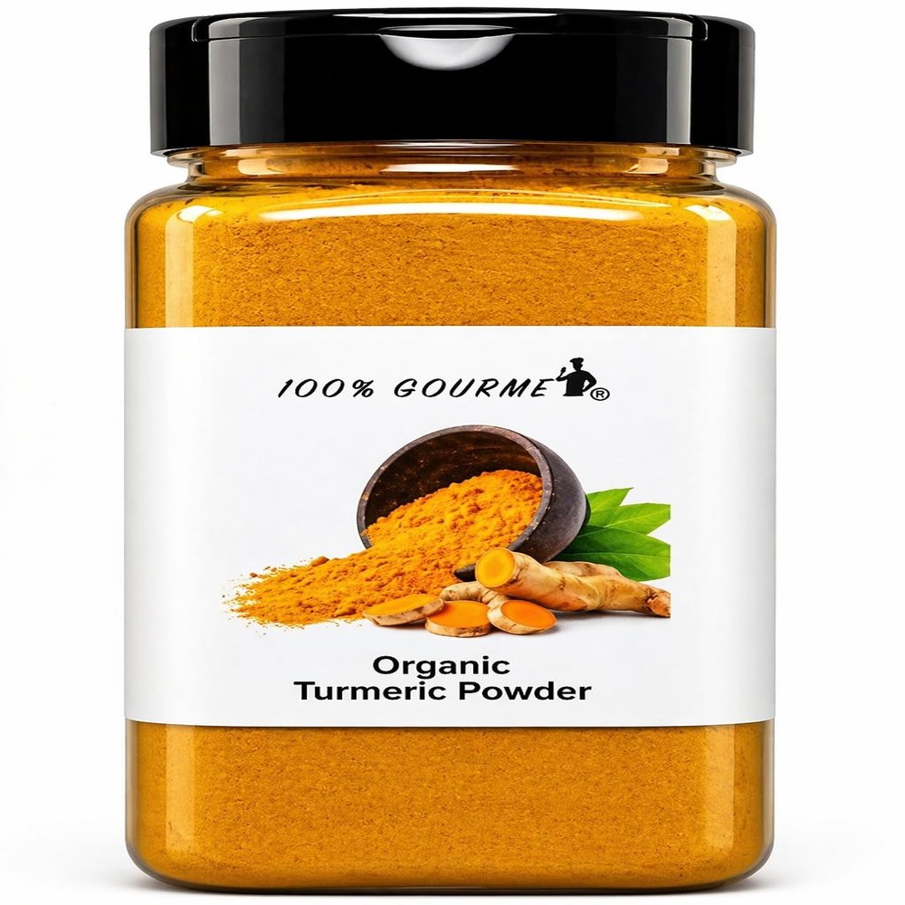100% Gourmet Organic Turmeric Powder Golden Milk, Turmeric Tea & Cooking Spice, Warm Earthy Flavor, USDA Organic & Kosher Certified, Packed in USA