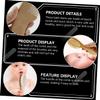 WOONEKY 4pcs Complete Hair Brush Comb for Boys and Girls Wooden Hair Brush Bathing Tools Soft Comb Care Kit view 3
