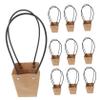 Healeved 10pcs Kraft Paper Flower Bouquet Bags Durable Flower Wrapping Baskets for Gift Giving Retail and Weddings Portable and Reusable Packaging view 1