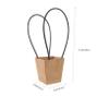 Healeved 10pcs Kraft Paper Flower Bouquet Bags Durable Flower Wrapping Baskets for Gift Giving Retail and Weddings Portable and Reusable Packaging view 2