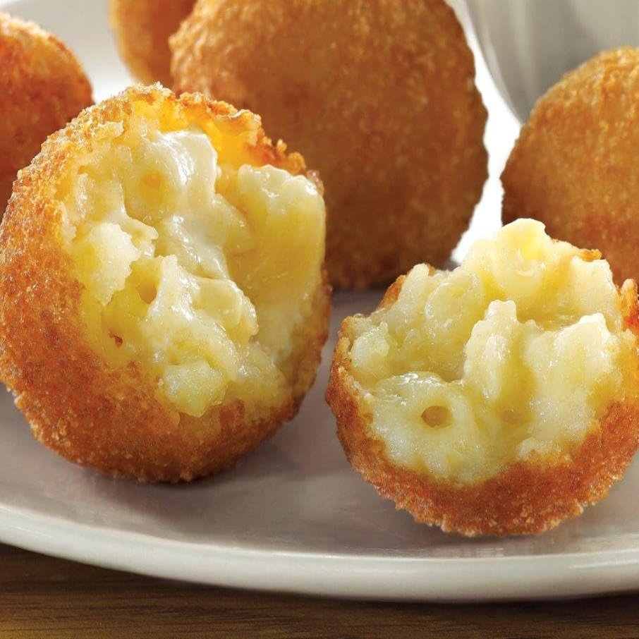 Stuffed Foods Mac & Cheese Fonduta Fritter, Frozen, 200 Pieces, 4 Packs of 2.34 lbs Each, Gourmet Cheese Appetizer for Chefs