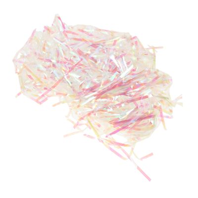 PHENOFICE 20g Iridescent Shredded Paper Filler for Baskets Colorful Crinkle Cut Hamper Shred for Packaging Decorations for Parties Weddings and Holidays