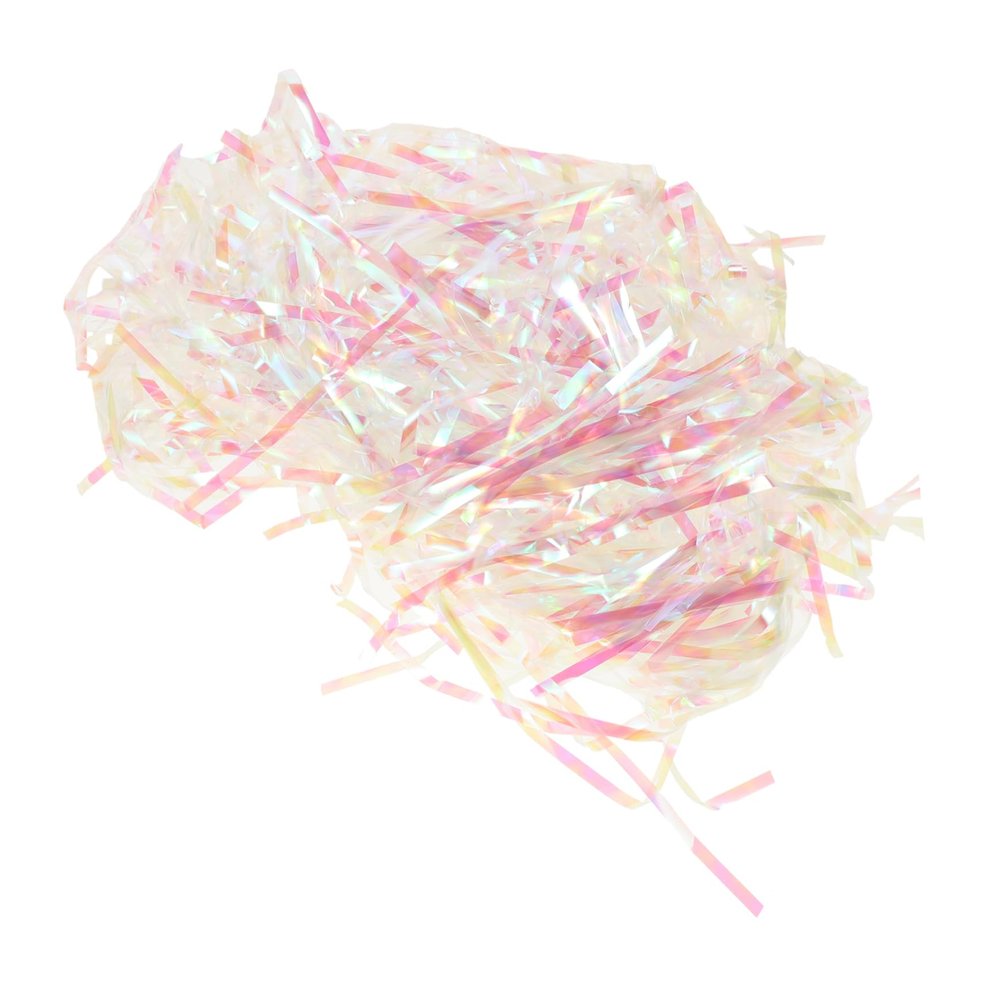 PHENOFICE 20g Iridescent Shredded Paper Filler for Baskets Colorful Crinkle Cut Hamper Shred for Packaging Decorations for Parties Weddings and Holidays