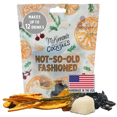 McKinnons Dry Craft Cocktails Not So Old Fashioned Polybag Pack | Dehydrated Fruits | DIY Mixology | Infusion Kit | Each Pack Makes Up to 12 Drinks | USA Made