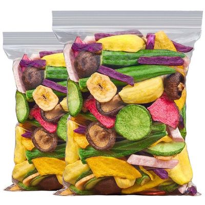 12 Types of Instant Dried Fruits and Vegetables 8.8 Ounce/Pcs, Fruits Vegetables Snacks, Instant Dried Vegetables and Fruits Chips, Okra Banana Purple Potato Red Date, Snack Foods (8.8 Ounce(Pack of 1))