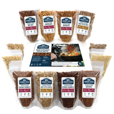 Harmony House Deluxe Plant-Based Protein Sampler (12 Zip Pouches)