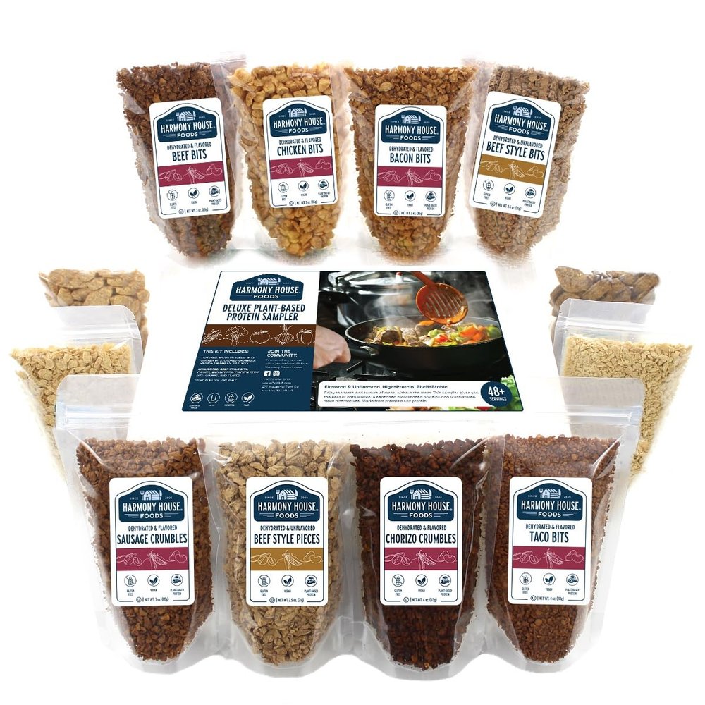 Harmony House Deluxe Plant-Based Protein Sampler (12 Zip Pouches)