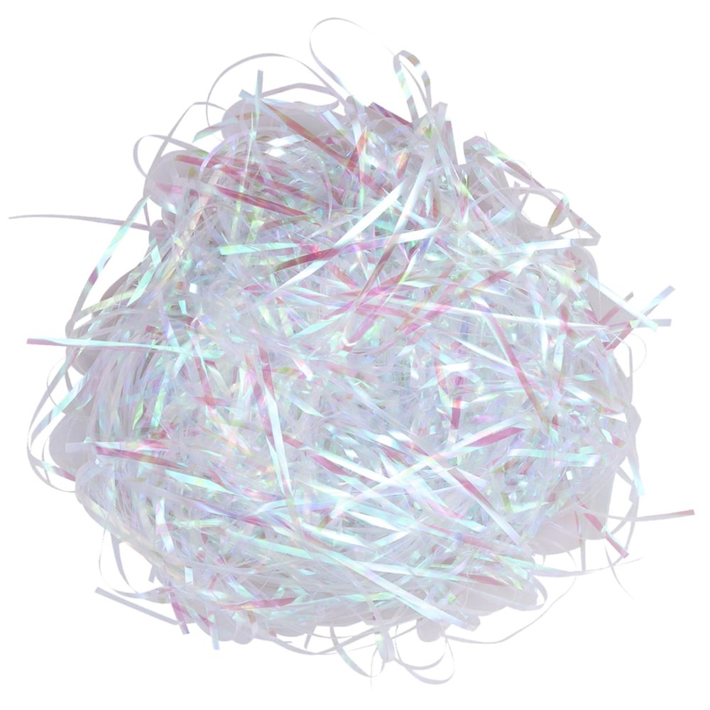 CORHAD 20g Transparent Iridescent Gift Box Filler Shredded Paper Hamper Shred for Birthdays Weddings Christmas More Colorful Tissue Paper Decoration
