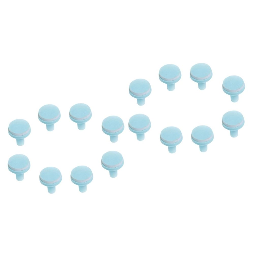 Mikinona 16pcs Nail Drill Replacement Pads Electric Nail Trimmer Grinding with Base and Easy to Install for Newborn Fingernails and Toes File Discs