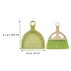 Anneome 6sets Mini Broom Dustpan Set Washable Dusters for Cleaning Desktop Cleaning Supplies Pet Bristle Soft Odorless Compact for Home Office view 2