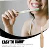 Outanaya Bamboo Toothbrush Travel Containers Folding Toothbrush for Travel Soft Bristles view 4