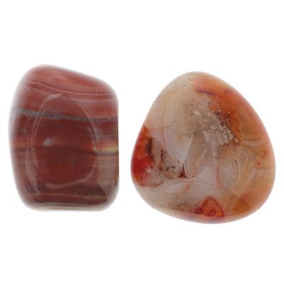 minkissy 2Pcs Sardonyx Raw Agate Stones Irregular Tumbled Healing Stones for Meditation Reiki Chakra Balancing Art Crafts Jewelry Making Home Decor 1.57 X 1.18 X 0.59 in