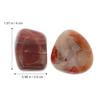 minkissy 2Pcs Sardonyx Raw Agate Stones Irregular Tumbled Healing Stones for Meditation Reiki Chakra Balancing Art Crafts Jewelry Making Home Decor 1.57 X 1.18 X 0.59 in view 2
