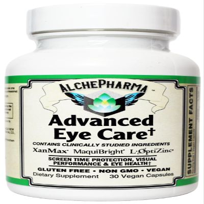 AlchePharma Advanced Eye Care Supplement, XanMax Marigold Extract, Lutein & Zeaxanthin (30)