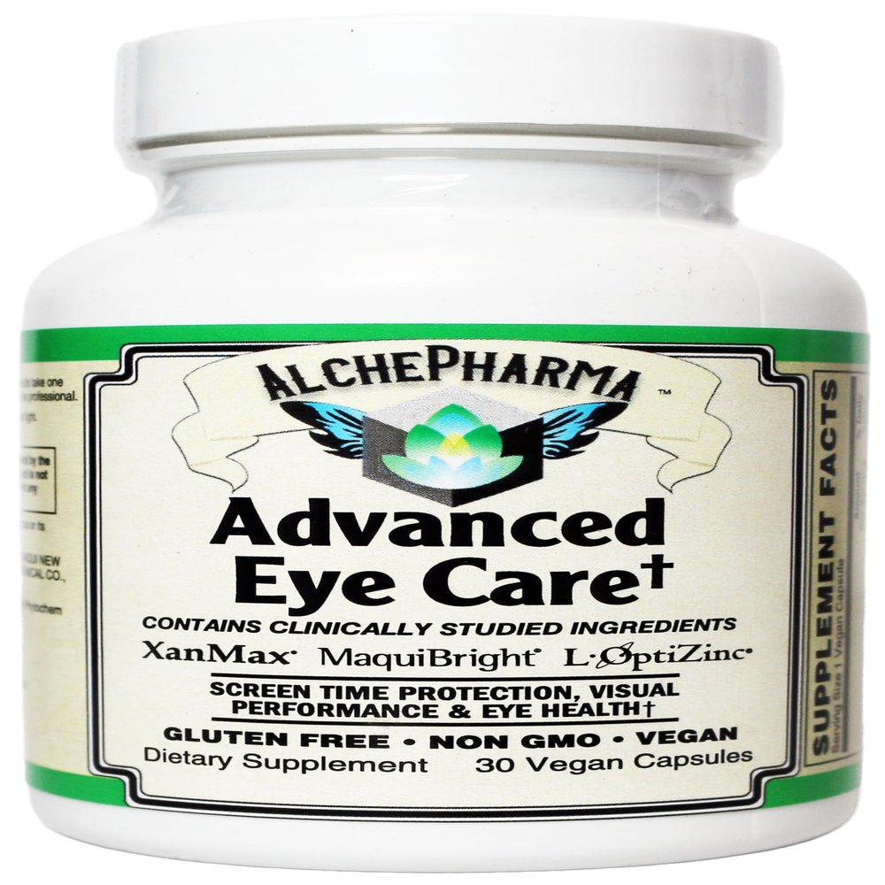 AlchePharma Advanced Eye Care Supplement, XanMax Marigold Extract, Lutein & Zeaxanthin (30)