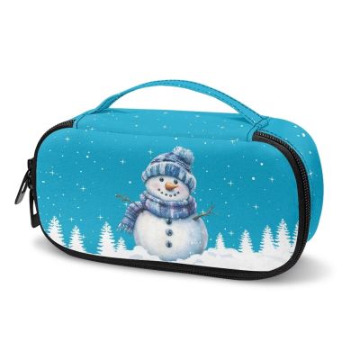 ASQVTIFE Christmas Snow Injection Travel Case Diabetes Case Insulin Cooler Travel Case Diabetic Care Organizers Travel Case for Ladies Basic Daily Zipper Portable Bag for Insulin Pen