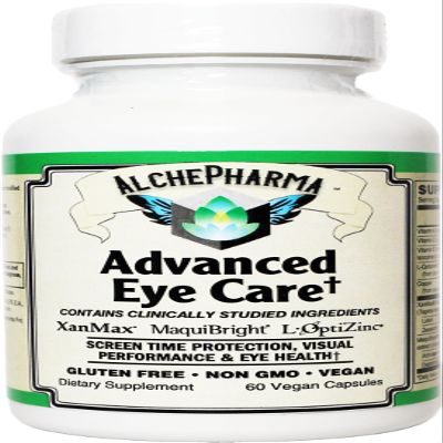 AlchePharma Advanced Eye Care Supplement, XanMax Marigold Extract, Lutein & Zeaxanthin (60)