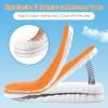 4D Cloud-Like Comfort Soles for Women - Soft Memory Foam Cushioning Insoles - Trim to Fit Steppers Insoles with Arch Support for Foot Pain Relief and Fatigue Reduction(US W 6.5-9) view 2