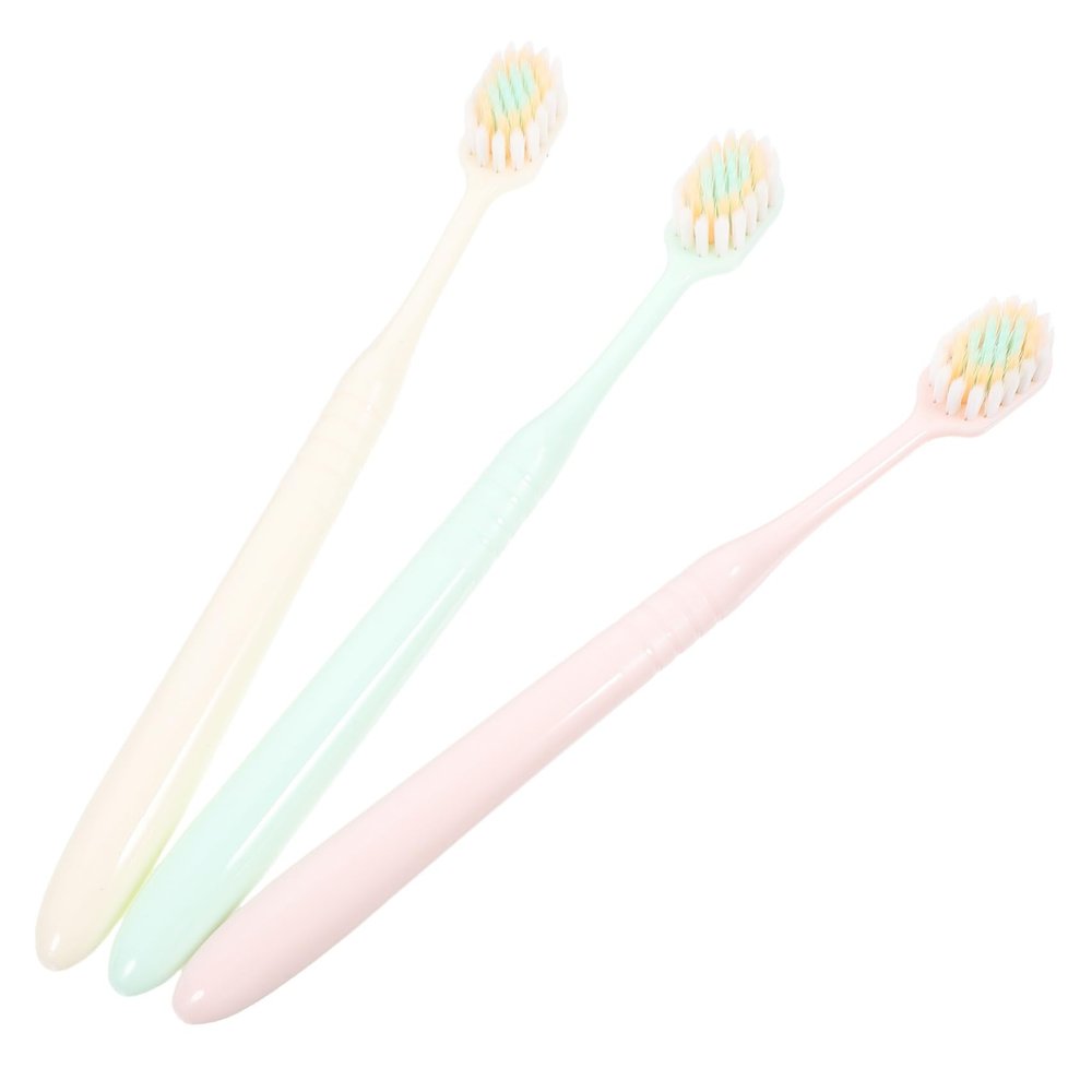 IWOWHERO Ft Bristle Toothbrush Soft Toothbrushes for Household Use Wide Brush Head Gentle Cleaning Portable Travel Brush