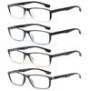 JOLISU 4 Pack Reading Glasses Men Blue Light Blocking with Spring Hinge, Anti Eyestrain/UV Large Wide Square Computer Readers (1.25) view 1