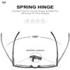 JOLISU 4 Pack Reading Glasses Men Blue Light Blocking with Spring Hinge, Anti Eyestrain/UV Large Wide Square Computer Readers (1.25) view 3