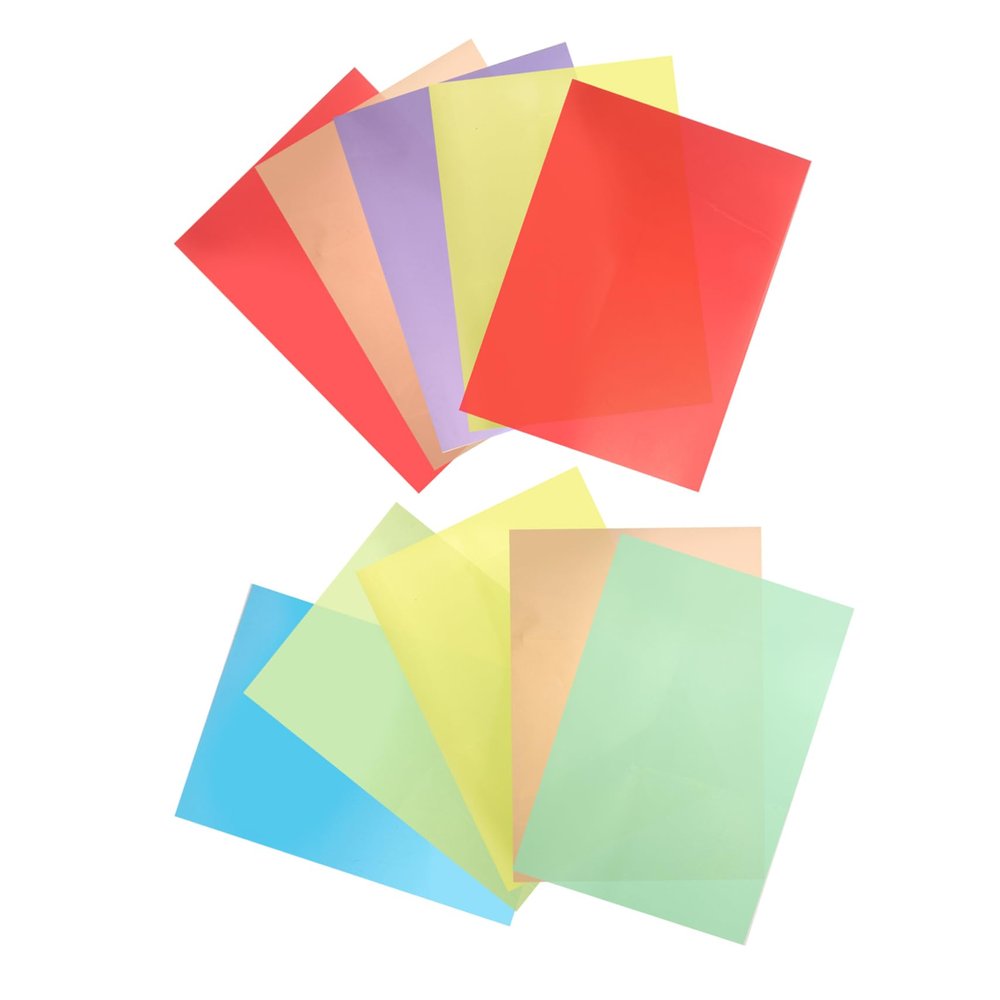 SOESFOUFU 14sheets Vibrant Multi Cellophane Mil Thick Diy Craft Paper for Boys and Girls